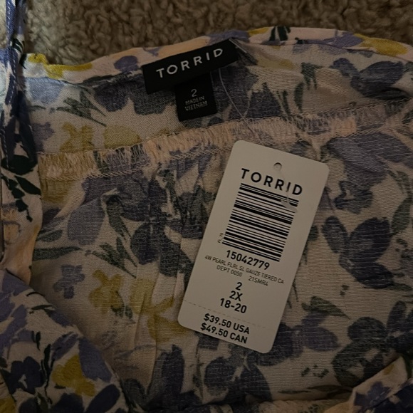 *FREE if bundled with any other item* NWT Torrid Gauze Tiered Cami - Picture 3 of 4